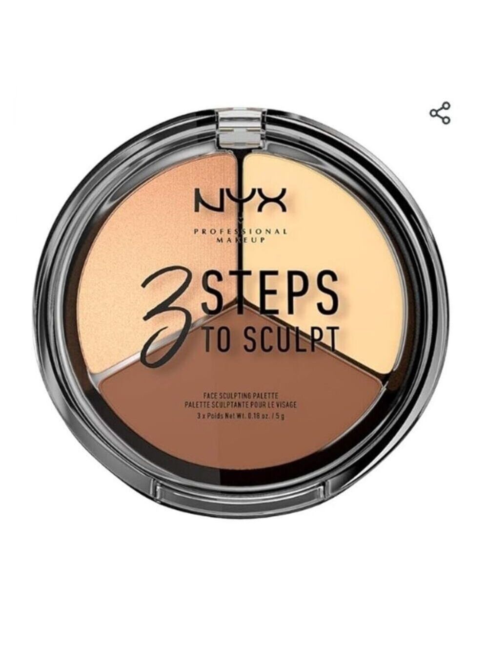 NYX PROFESSIONAL MAKEUP FACE SCULPTING CONTOUR PALETTE LIGHT